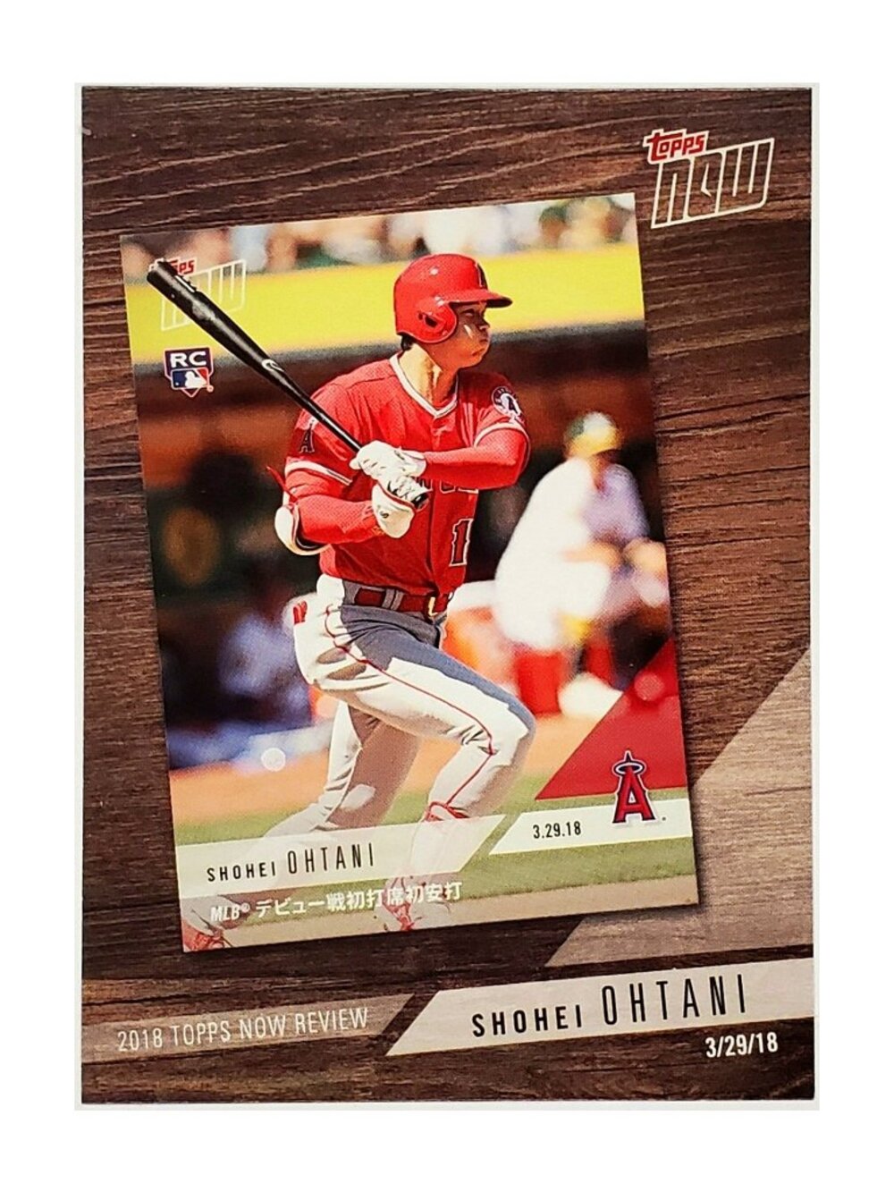 SHOHEI OHTANI "2018 TOPPS NOW REVIEW" 2019 TOPPS NOW #TN-3 ANGELS, DODGERS, MVP!